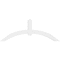Ekena Millwork Archdale Architectural Grade PVC Gable Bracket, 60"W x 22 1/2"H x 4"D x 4"F, 9/12 Pitch GBP060X23X0404ARC00 - alternate 3